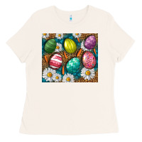 Bone Easter eggs Ladies Tee - NancyCooperArtShop