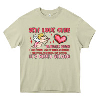 Mossy self love club Heavy Core Tee - MaliasSmallBusiness