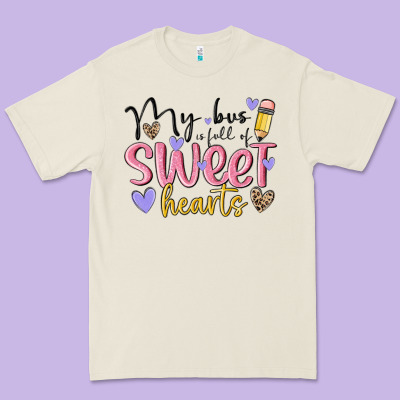 My Bus Full Of Sweet Hearts Premium Tee Designed By Maliassmallbusiness
