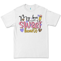White my bus full of sweet hearts Premium Tee - MaliasSmallBusiness