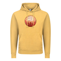 Vintage Mustard Cowboy Sunset Volleyball Vintage Hoodie - Bettercallsaul