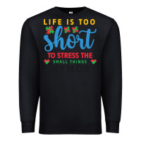 Black life is too to stress the small things anymo Premium Sweatshirt - CowhideDigitalArt