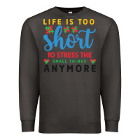 Smoke life is too to stress the small things anymo Premium Sweatshirt - CowhideDigitalArt