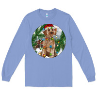 Colony Blue Cockapoo Christmas Long Sleeve Tee - RanaPortraitStore