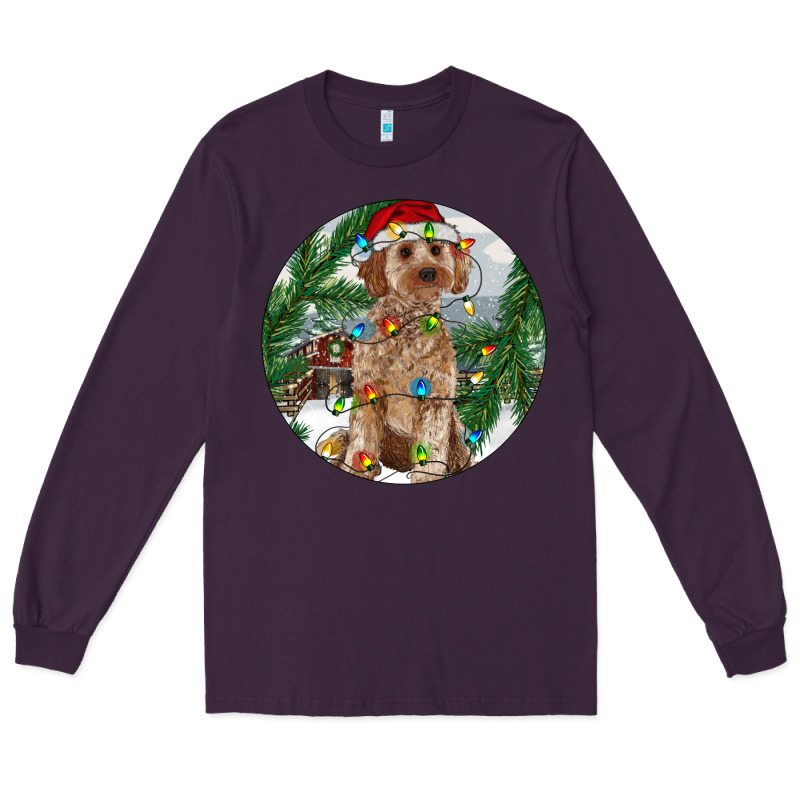 Cockapoo Christmas Long Sleeve Tee by RanaPortraitStore | Teevron