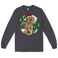 Smoke Cockapoo Christmas Long Sleeve Tee - RanaPortraitStore
