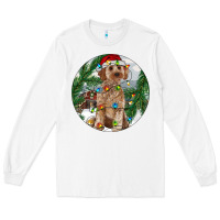 White Cockapoo Christmas Long Sleeve Tee - RanaPortraitStore