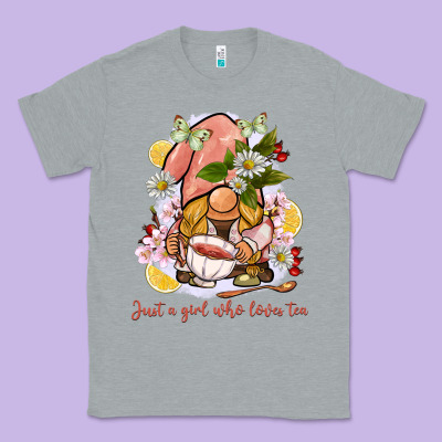 Just A Girl Who Loves Tea Gnome Classic Tee Designed By Barkaloodesign