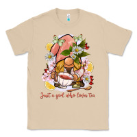 Mushroom just a girl who loves tea gnome Classic Tee - BarkalooDesign