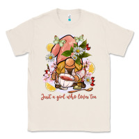 Natural just a girl who loves tea gnome Classic Tee - BarkalooDesign