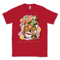 Red just a girl who loves tea gnome Classic Tee - BarkalooDesign