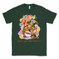 Sports Green just a girl who loves tea gnome Classic Tee - BarkalooDesign