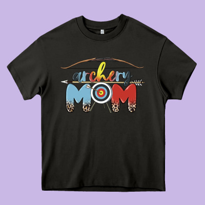 Archery Mom Heavy Core Tee Designed By Maliassmallbusiness
