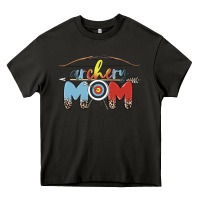 Asphalt archery mom Heavy Core Tee - MaliasSmallBusiness