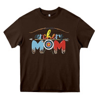 Chocolate Brown archery mom Heavy Core Tee - MaliasSmallBusiness