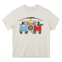 Cream archery mom Heavy Core Tee - MaliasSmallBusiness