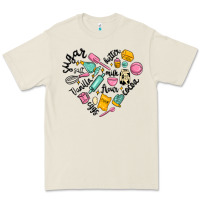 Vanilla Eggs Sugar Cocoa And Kitchen Heart Premium Tee | Teevron
