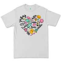 Dove Grey vanilla eggs sugar cocoa and kitchen heart Premium Tee - MaliasSmallBusiness