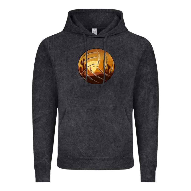 Desert Cactus Sunset Volleyball Vintage Hoodie by Bettercallsaul | Teevron