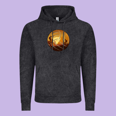 Desert Cactus Sunset Volleyball Vintage Hoodie Designed By Bettercallsaul