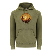 Vintage Olive Desert Cactus Sunset Volleyball Vintage Hoodie - Bettercallsaul