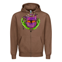 Chestnut Halloween Coffee Cup With Hands Zipper Hoodie - FaDigitalArtStudio