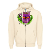 Sandshell Halloween Coffee Cup With Hands Zipper Hoodie - FaDigitalArtStudio