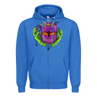 True Royal Halloween Coffee Cup With Hands Zipper Hoodie - FaDigitalArtStudio