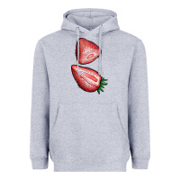 Heather Grey strawberries 1 Heavyweight Hoodie - BundleAndBundleShop