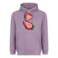 Lavender strawberries 1 Heavyweight Hoodie - BundleAndBundleShop