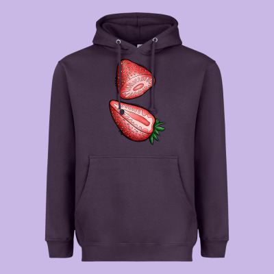 Strawberries 1 Heavyweight Hoodie Designed By Bundleandbundleshop