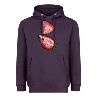 Plum strawberries 1 Heavyweight Hoodie - BundleAndBundleShop