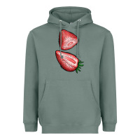 Sage strawberries 1 Heavyweight Hoodie - BundleAndBundleShop