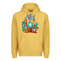 Antique Gold Dentist Cold Drink Frappe Premium Hoodie - FaDigitalArtStudio