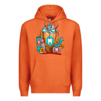 Carrot Dentist Cold Drink Frappe Premium Hoodie - FaDigitalArtStudio