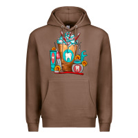 Chestnut Dentist Cold Drink Frappe Premium Hoodie - FaDigitalArtStudio
