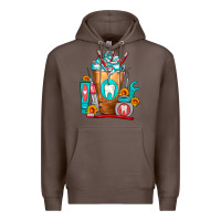 Coffee Dentist Cold Drink Frappe Premium Hoodie - FaDigitalArtStudio