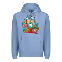 Colony Blue Dentist Cold Drink Frappe Premium Hoodie - FaDigitalArtStudio