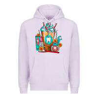 Lilac Dentist Cold Drink Frappe Premium Hoodie - FaDigitalArtStudio