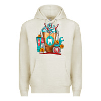 Oatmeal Heather Dentist Cold Drink Frappe Premium Hoodie - FaDigitalArtStudio