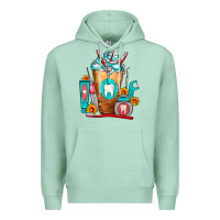 Seafoam Dentist Cold Drink Frappe Premium Hoodie - FaDigitalArtStudio