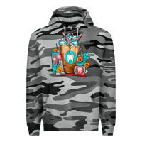Slate Camo Dentist Cold Drink Frappe Premium Hoodie - FaDigitalArtStudio