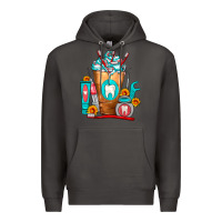 Smoke Dentist Cold Drink Frappe Premium Hoodie - FaDigitalArtStudio