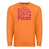 Carrot love you to pieces Premium Sweatshirt - CowhideDigitalArt