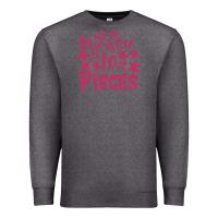 Charcoal Heather love you to pieces Premium Sweatshirt - CowhideDigitalArt