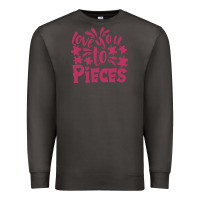 Smoke love you to pieces Premium Sweatshirt - CowhideDigitalArt