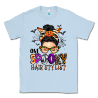 Dusty Blue one spooky hair stylist Classic Tee - BarkalooDesign