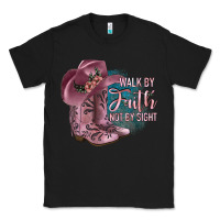 Black Walk By Faith Not By Sight Classic Tee - JahusDesignShop