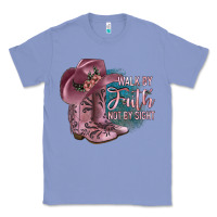 Colony Blue Walk By Faith Not By Sight Classic Tee - JahusDesignShop