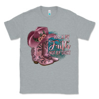 Heather Grey Walk By Faith Not By Sight Classic Tee - JahusDesignShop